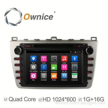 8 inch Android 4.4 quad core car DVD player for Mazda 6 2008 support canbus+3G dongle